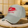 Qjmotor Baseball Cap Solid Color Lightweight Motorcar Print Classic Curved Brim Hand Washable