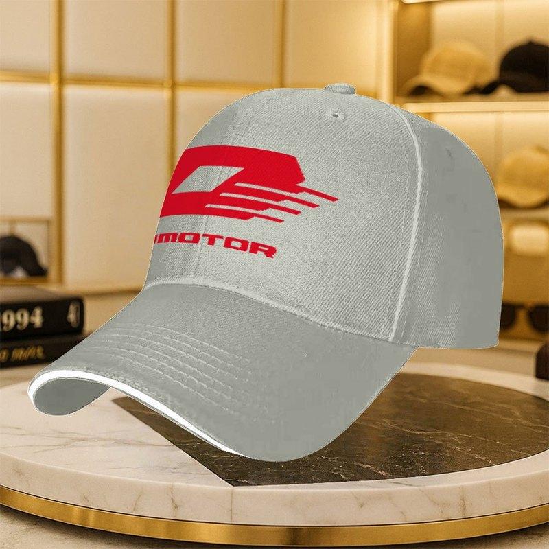 Qjmotor Baseball Cap Solid Color Lightweight Motorcar Print Classic Curved Brim Hand Washable