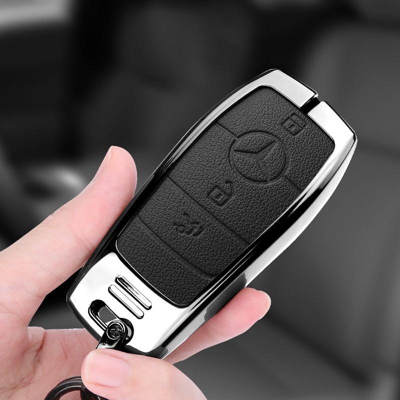 CRL1 Car Smart Remote Key Case Fob Cover Bag For Mercedes Benz A C E S G Class GLC CLE CLA GLB GLS W177 W205 W213 W222 X167 AMG