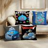 D-Dragon Quest Ракета Слайм Наволочка Мягкая Короткошерстная Плюшевая Наволочка для Подушки Гладкая Уютная Текстура Эстетичная Наволочка для Подушки Домашний Декор