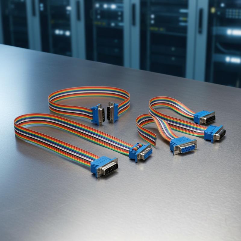 Efficient DB9 DB15 DB25 D-SUB Male to Female Cable for Secure Serial Port Adapters