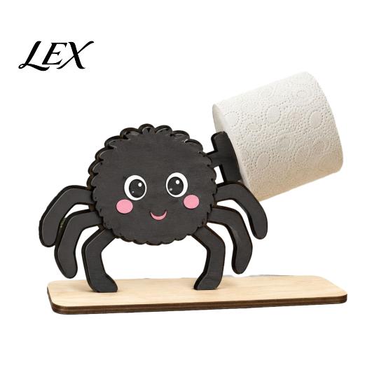 Werewolf Tabletop Decoration 2Pcs Halloween Paper Towel Holder, Cartoon Animal Roll Dispenser, Wooden Stable Wood Tissue Support Stand for Kitchen