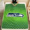 Фланелевое одеяло с принтом Seattle Seahawks, Высококачественное, Удобное для всех сезонов, Декор для дома, Тепло и уют, Идеально для рождественских подарков