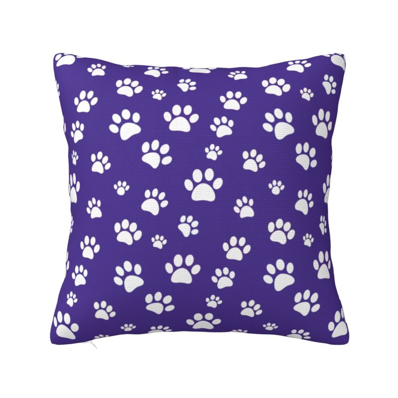 Animal Footprint Dog Paw Cushion Cover x cm Polyester Velvet Throw Pillow Case For Sofa Seat Decoration Bedding Pillowcase