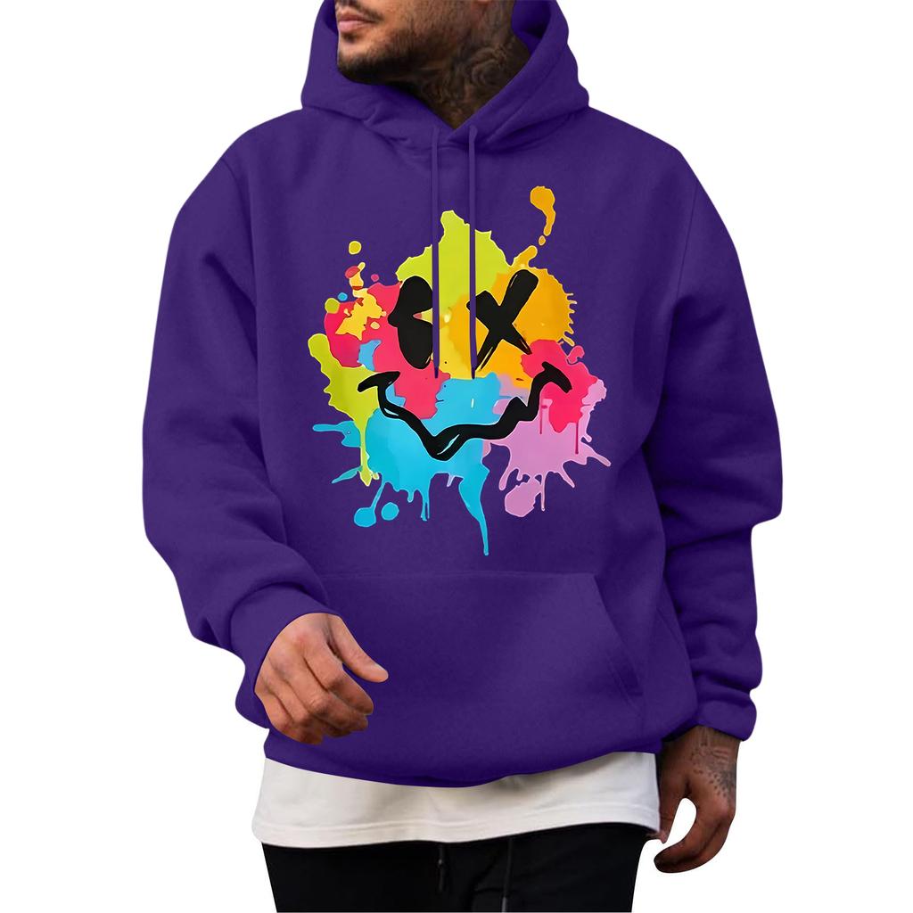 Men's Casual Hoodie Fashion Sweatshirt With Hood Leisure Tops Teenager Streetwear Fashion Long Sleeve Shirt Warm