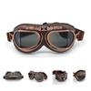 [evomosa] Vintage Retro Motorcycle Cycling Sports Goggles Helmet UV Protection Multi-Purpose Use Protective (Smoke)