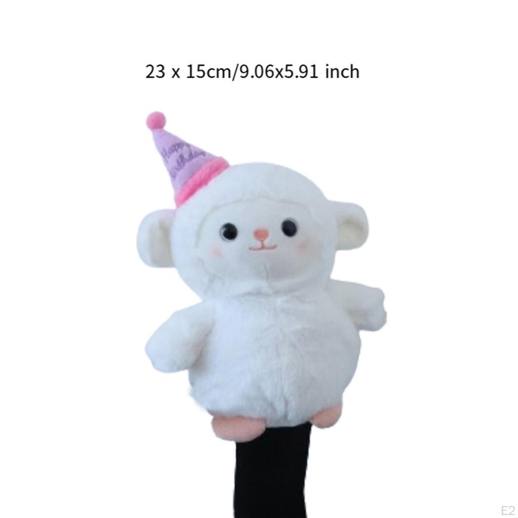 Чехол для головы клюшки для гольфа из дерева, мягкий плюшевый стержень, защитный легкий чехол для головы клюшки в форме животного