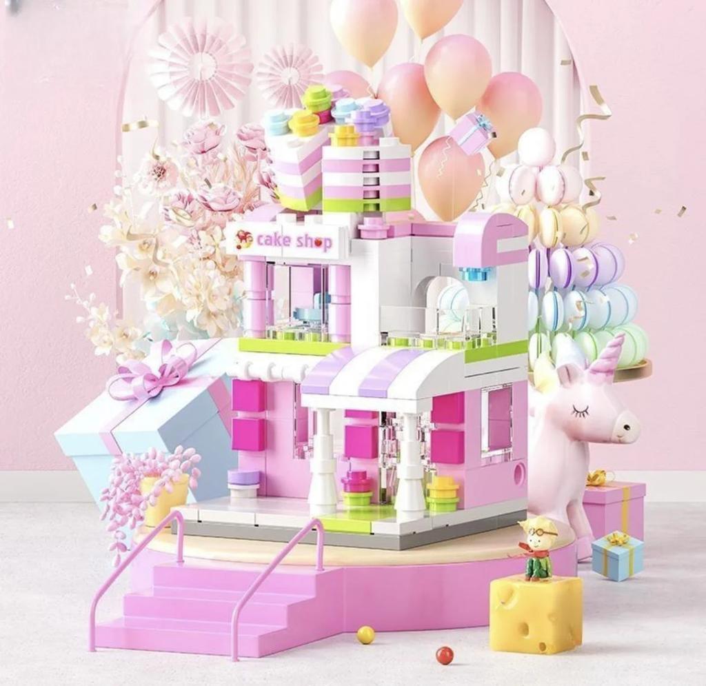 Архитектура Street View House Building Blocks DIY Mini City Store Модель Игрушки Для Рождественских Подарков