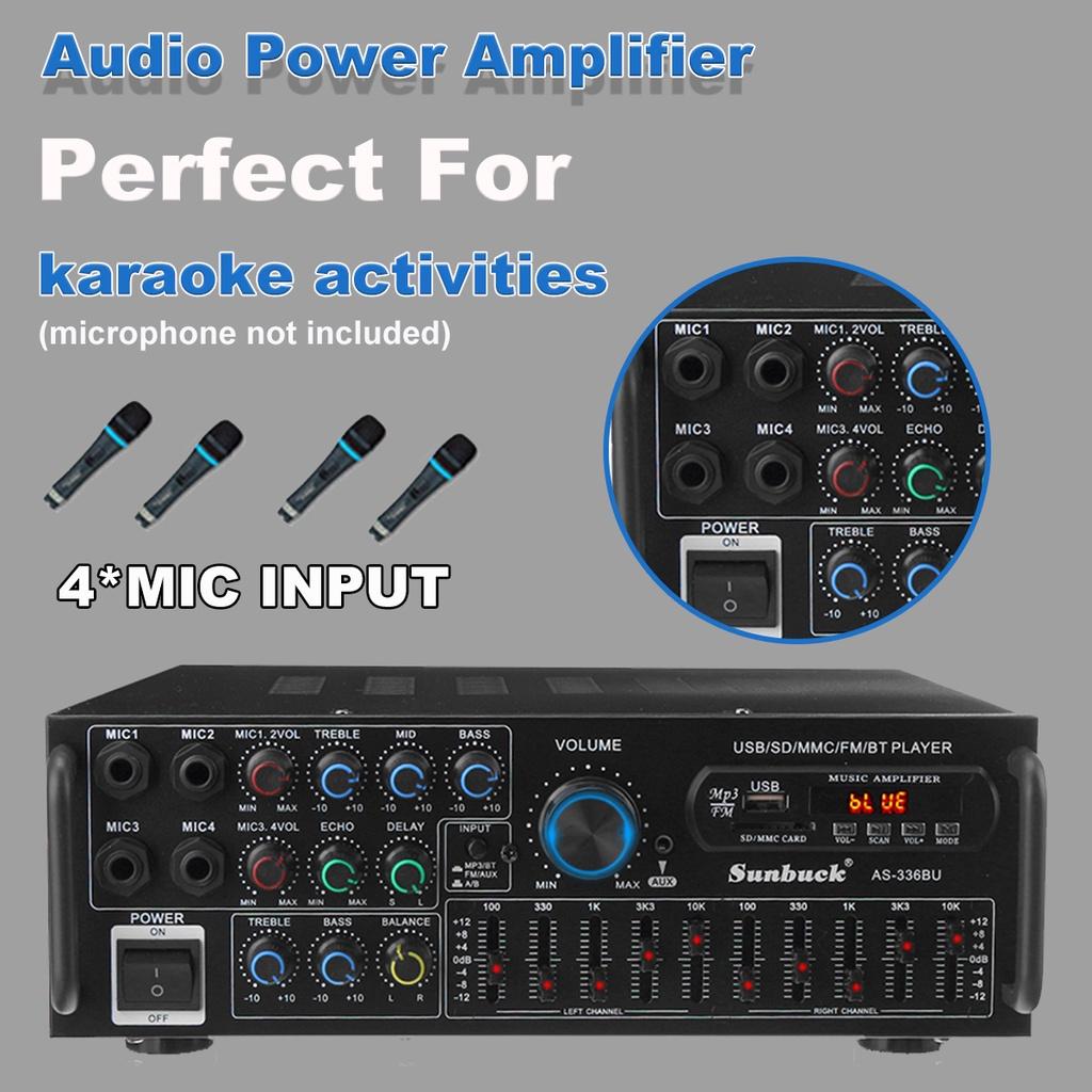 5000 Вт Bluetooth стерео усилитель объемного звука USB SD AMP FM DVD AUX ЖК-дисплей домашний кинотеатр караоке усилитель дистанционного управления