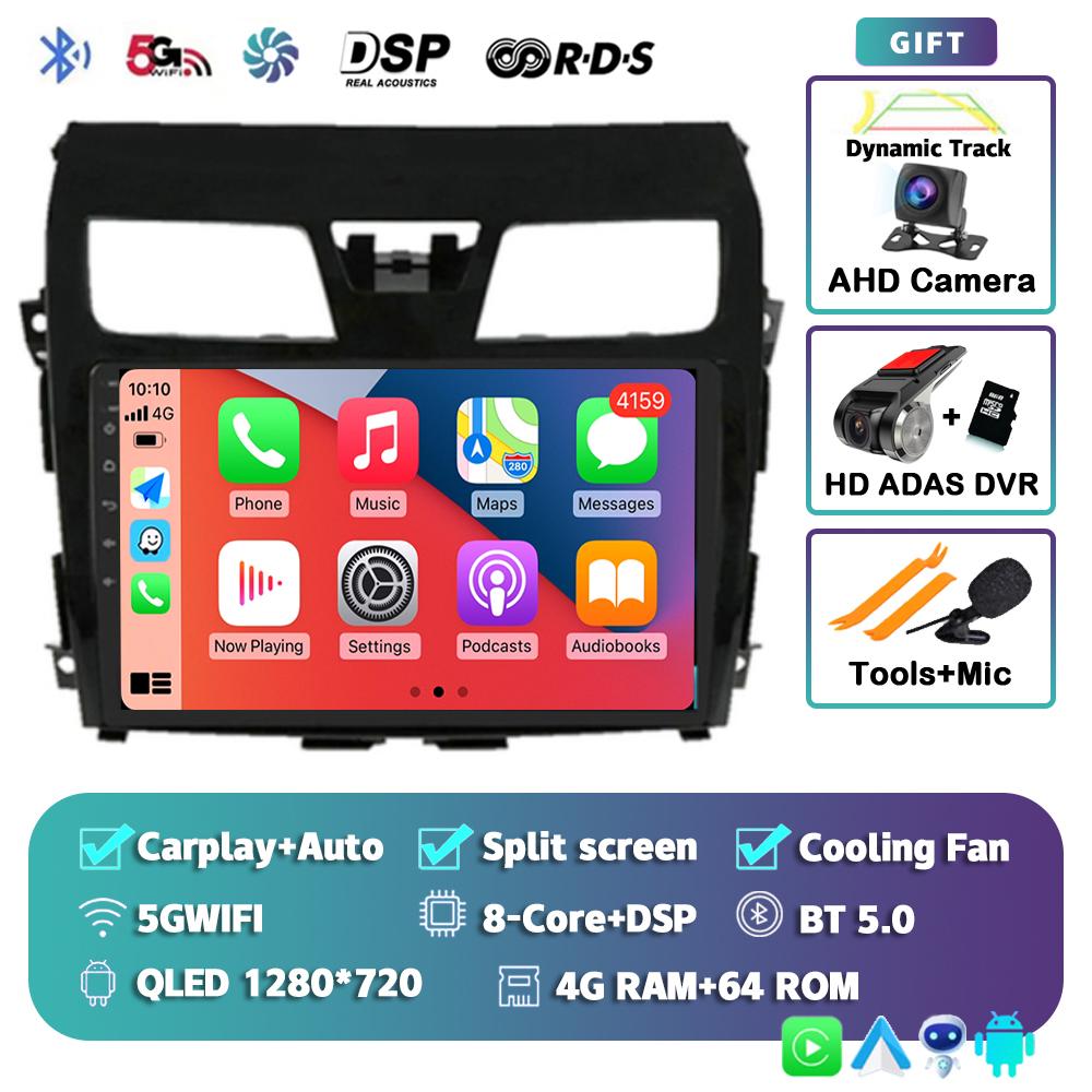 Android 14 Carplay автомобильное радио для Nissan Teana Altima 2013 2014 2015 GPS мультимедийный видеоплеер DSP стерео 360 камера головное устройство
