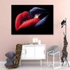 Couple Lover Sexy Lips Canvas Painting Abstract Colorful Mouth Posters and Prints Wall Art Pictures for Home Living Room Decor