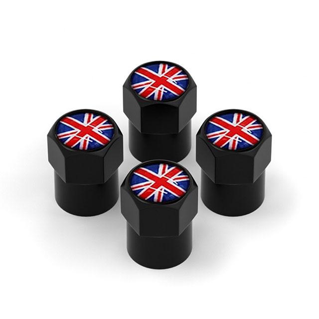 4Pcs/Set Car Tire Valve Caps Wheel Valve Cap Auto Tyre Air Valve Stem Caps Dust Cover for F1 UK Flag Car Vehicles Styling Stem Caps1