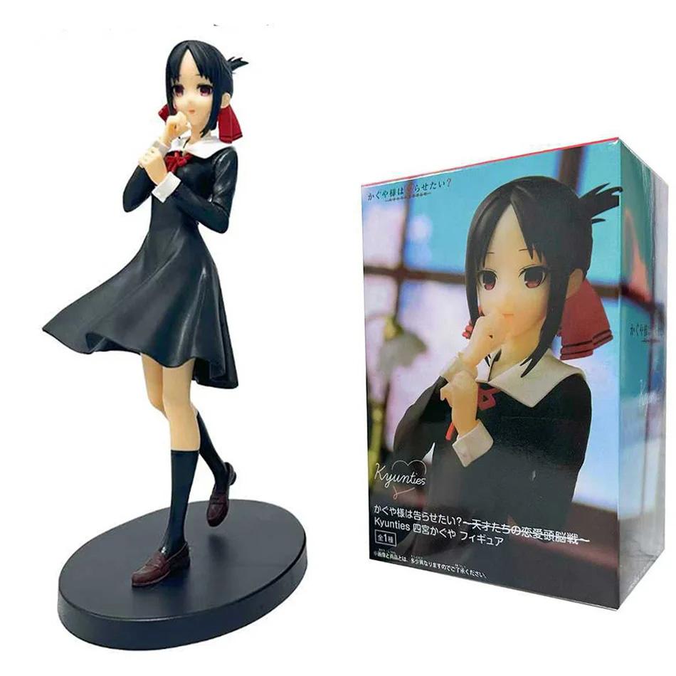 Kaguya-sama: Love Is War 18 см Аниме Фигурка Кавайная Девочка Фудзивара Тика Синомия Кагуя Экшен Коллекционная Модель Кукла Игрушка Подарок