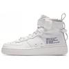 Sf Air Force 1 Mid Qs 'Triple White' Gs AR0690-100