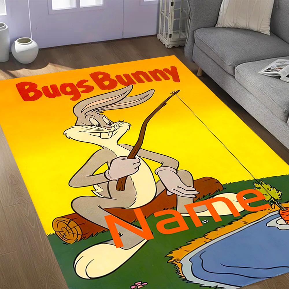 Looney Tunes Adventure Customize Your Name Carpet Perfect for Balcony Kitchen Dining Room Dormitory Antislip Carpet Office home decor