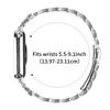 For Xiaomi Redmi Watch 4 Stainless Steel Strap Crown Shape Rhinestone Decor Silver Watch Band