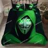 3D Печатный Анонимус с Маской Комплект Постельного Белья Мальчики Девочки Размер Twin Queen Пододеяльник Наволочка Постельное Мальчики Взрослые Домашний Текстиль