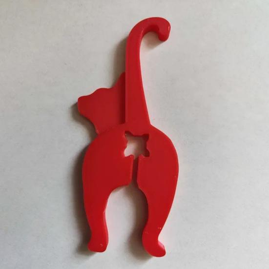 5 шт. Зажим для пакета с хлебом для кошек, многоразовый зажим для пакета со снеками в виде собачьей попы, напечатанный на 3D-принтере, зажимы для пакетов с едой в виде кошачьей попы для чипсов, хлеба, фруктовых пакетов