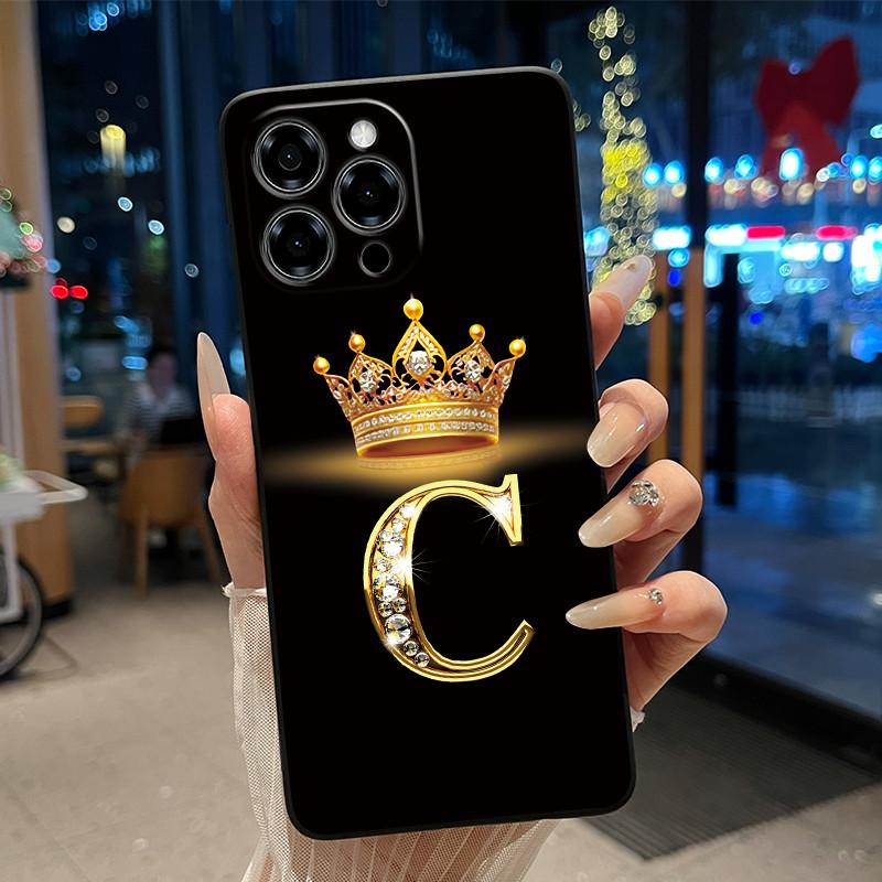 Чехол-бампер для телефона Doogee Note 58 58 Pro с блестками, узором из счастливых букв, противоударный, для пары, мягкий силикон, черный