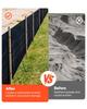 Silt Fence Fabric Rolls, 0.6×30.5 m Backed Wire Silt Fence, Erosion Control Fencing for Sediment Retention, Industrial Grade Temporary Tough