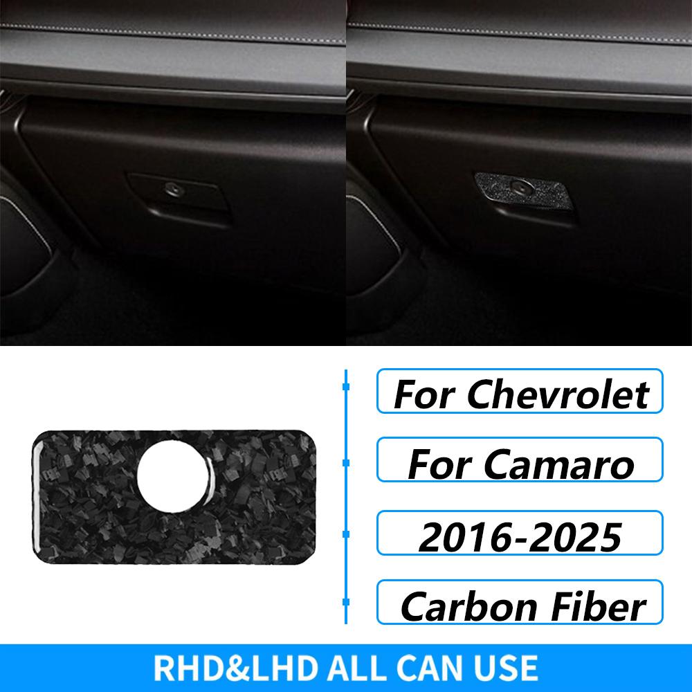 Для Chevrolet Camaro 2016-2024 Комплекты из кованого углеродного волокна Полная отделка приборной панели, панели переключения передач, аксессуары для автомобиля, наклейка