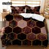 Honeycomb Hole Duvet Cover Set, Geometric Print Twin Bedding Set, Stereoscopic Dense Hole Warmly Queen Size Qulit Cover