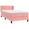 3131056 vidaXL Divan Bed with Mattress Pink 90x190 Cm Velvet