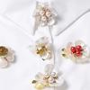 4Pcs Shirt Decorative Button Cover, Fashionable Button Accessories, Send Ladies Elegant Flower Decoration for Dresses
