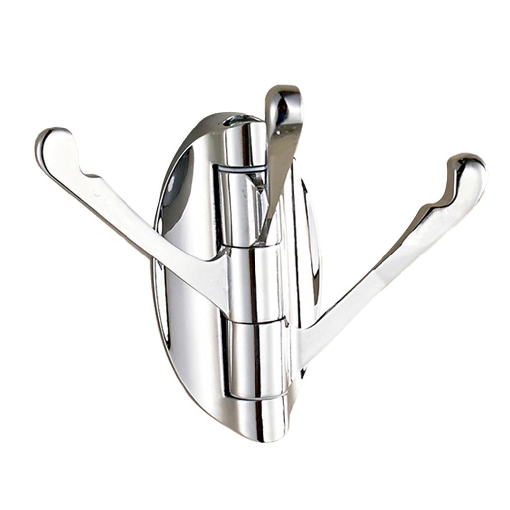 Вращающийся на 180° крючок для вешалок, бытовые металлические настенные вешалки с 3 крючками для кухни и ванной комнаты, многофункциональный регулируемый держатель для сумок