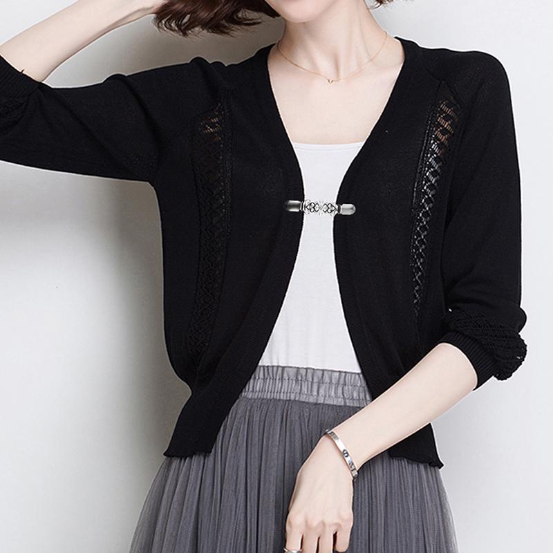 Women Alloy Rhinestone Sweater Blouse Shawl Clip Cardigan Clip Casual Sweater, Shawl, Collar Buckle AVE