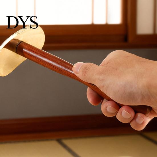 Professional Body Massage Tool Brass Gua Sha Scraper, Long Handle for Back Portable Self Care Equipment Neck, Meridian Relaxation Stick Care, Home Spa
