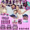 Birthday Theme Party Decoration Banner Pull Flag Cake Flag Balloon- Set