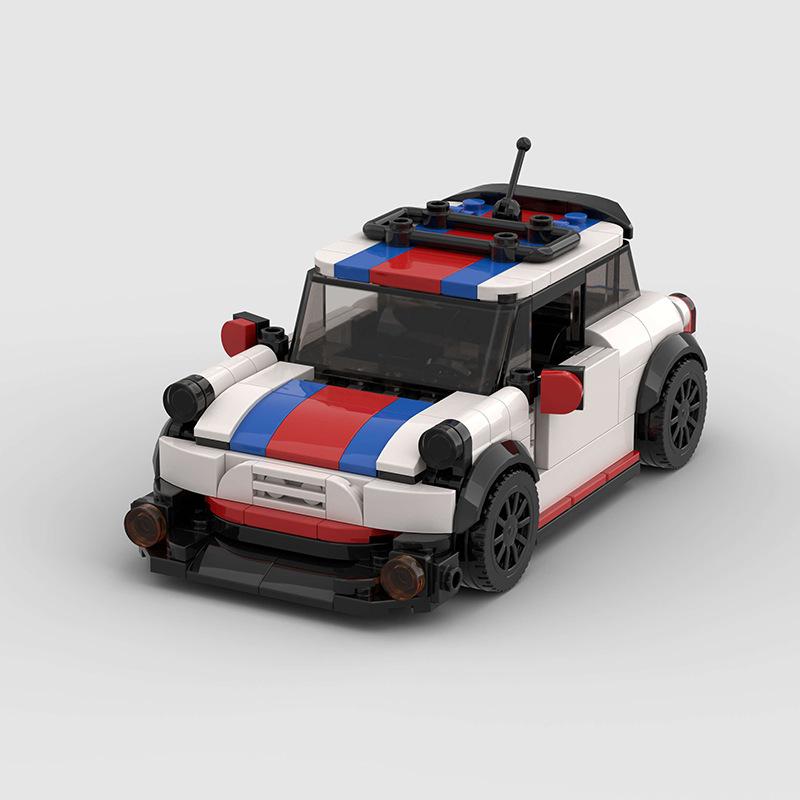 Креативный MOC Авто Город Гонки Машина Ретро Скоростная Машина Ралли Строительные Блоки Кирпичи Украшение Игрушки Для Детей Взрослых Подарки на День Рождения