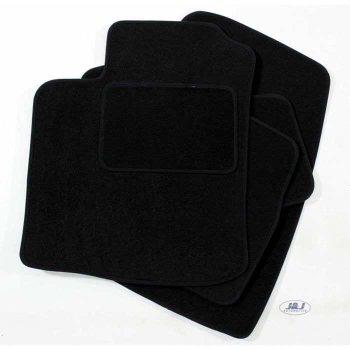 Tapis De Sol Noir Velours - J&J AUTOMOTIVE - Opel Astra G 1999-2008 - Sur Mesure - Antidérapant - Imperméable