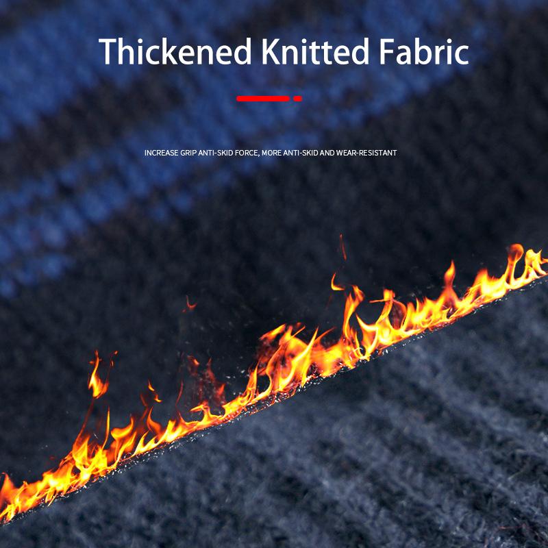 Зимние перчатки для мужчин вязаные теплые перчатки большого размера велосипедные мужские офисные флисовые нескользящие акриловые мягкие толстые перчатки с сенсорным экраном