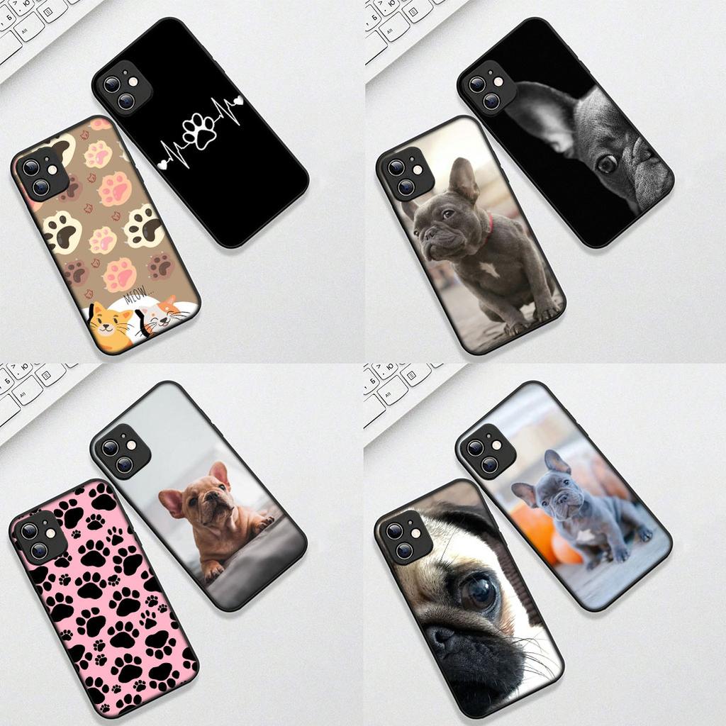 Чехол для Xiaomi Poco C75 C65 C85 X7 X6 M8 F7 F8 Ultra F6 Pro MI PocoF7 Корпус Силиконовый Чехол для Телефона Лапа Французский Бульдог Собака Искусство