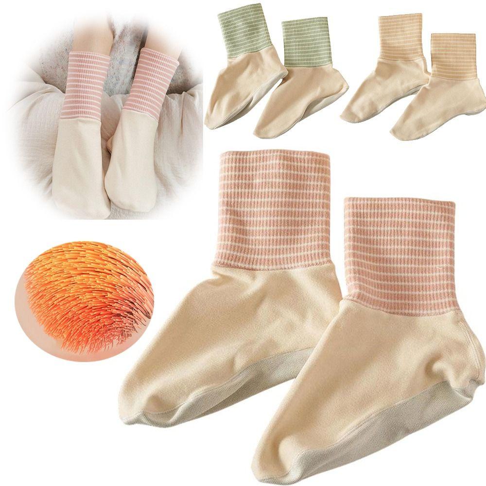 Thicken Warm Sleeping Socks Simple Stripes Breathable Socks Cartoon Home Floor Socks  Cold Weather