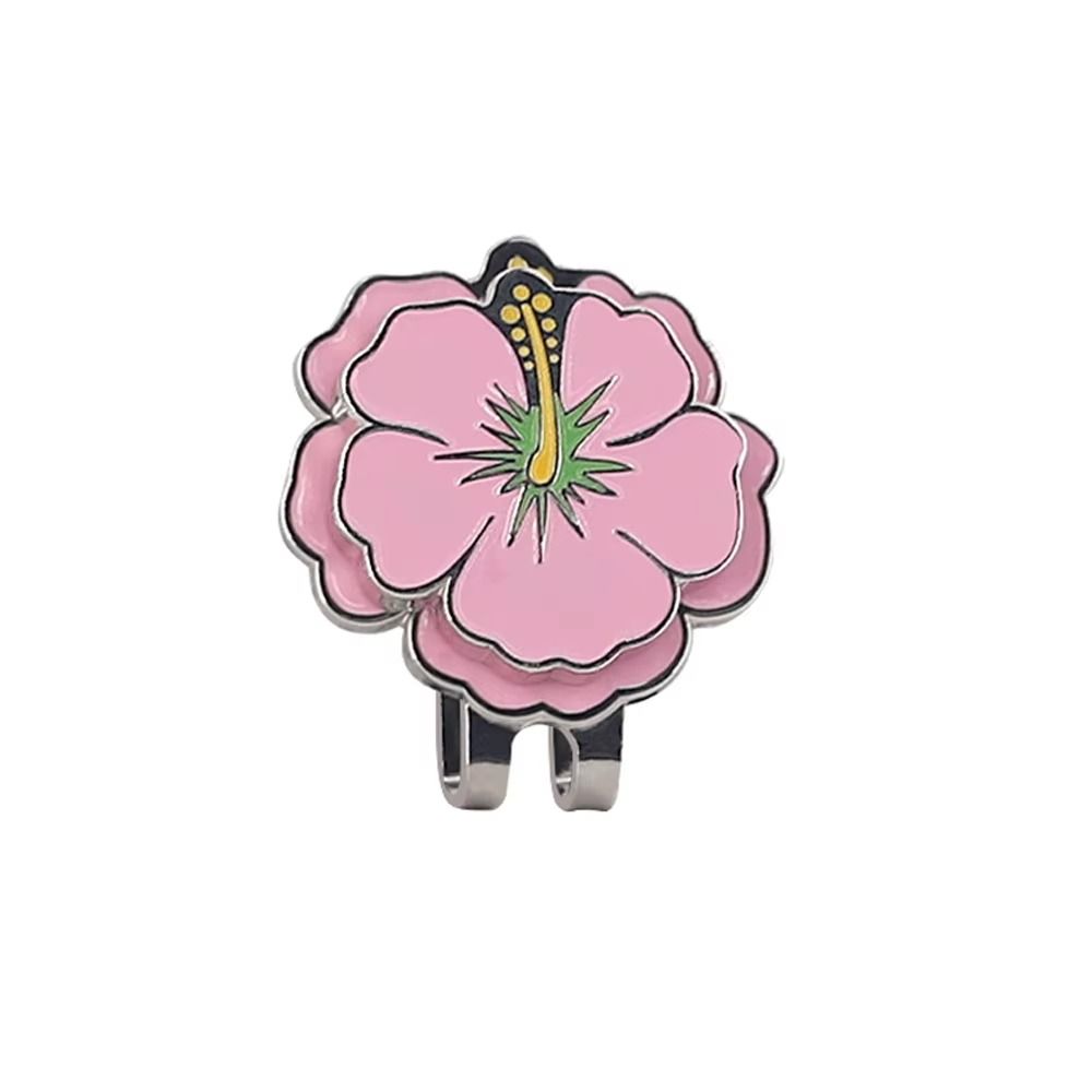 Flower Shaped Golf Ball Mark Magnetic Golf Hat Marker Sports Cap Golf Cap Clip Women Girls