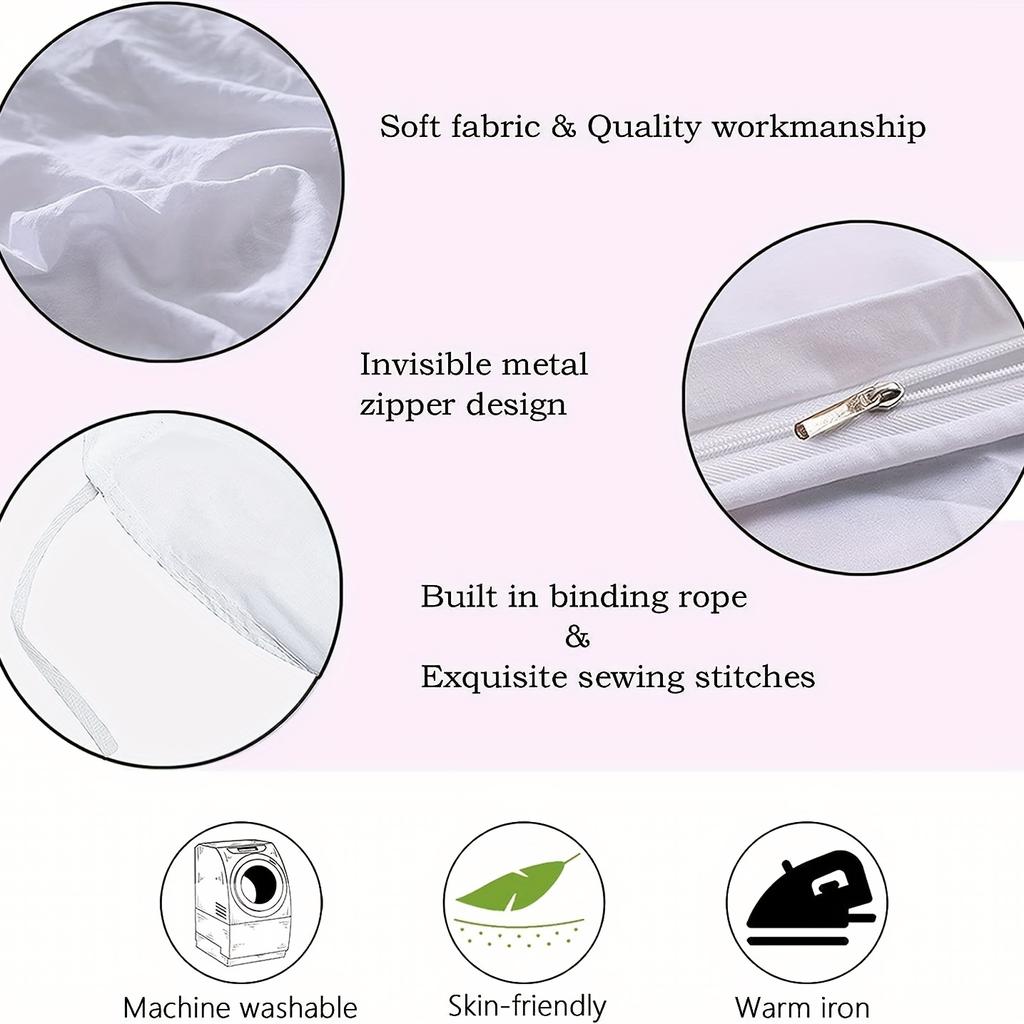 Комплект постельного белья из 2/3 предметов, комплект постельного белья с принтом в виде цветущей японской вишни, декоративный пододеяльник для спальни, гостевой комнаты, 1*пододеяльник