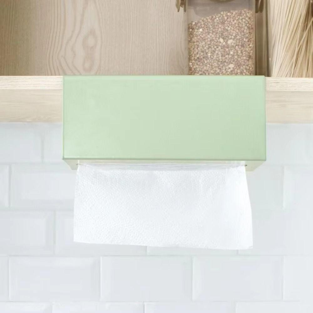 Under Cabinet Paper Towel Holder Strong Load-bearing Paper Towel Rack Tissue Box  Bathroom