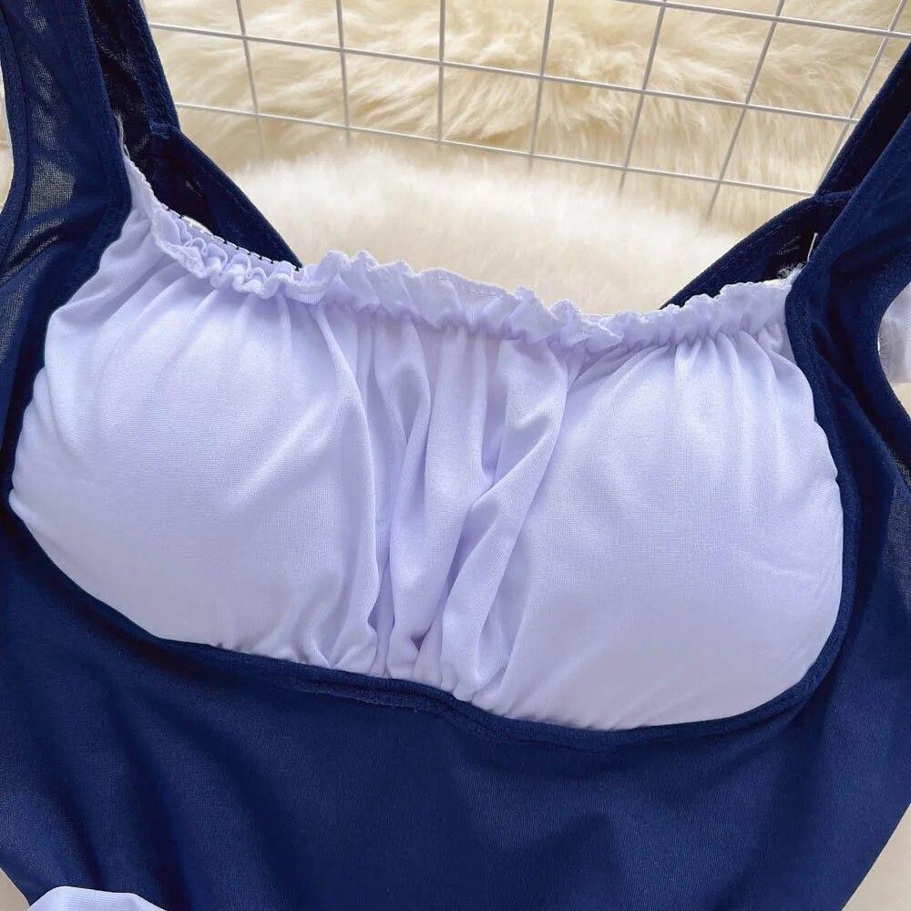 Japanese Kawaii Lingerie Corset Bodysuit Women Summer Erotic Slim Backless Rompers Female Fashion Maid Cosplay Club Sexy Playsuits 2024