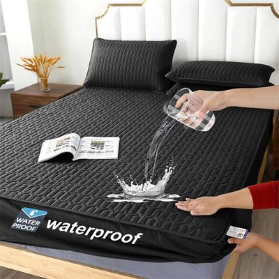 2025 Водонепроницаемая простыня на подкладке Водонепроницаемый стеганый наматрасник Одноместное двойное покрывало King Size Покрывало без наволочки