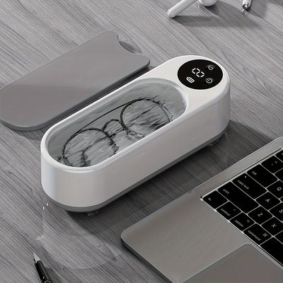Маленький автоматический очиститель для очков и ювелирных изделий - USB-зарядка, компактный электрический очиститель, компактное чистящее устройство, очиститель для очков