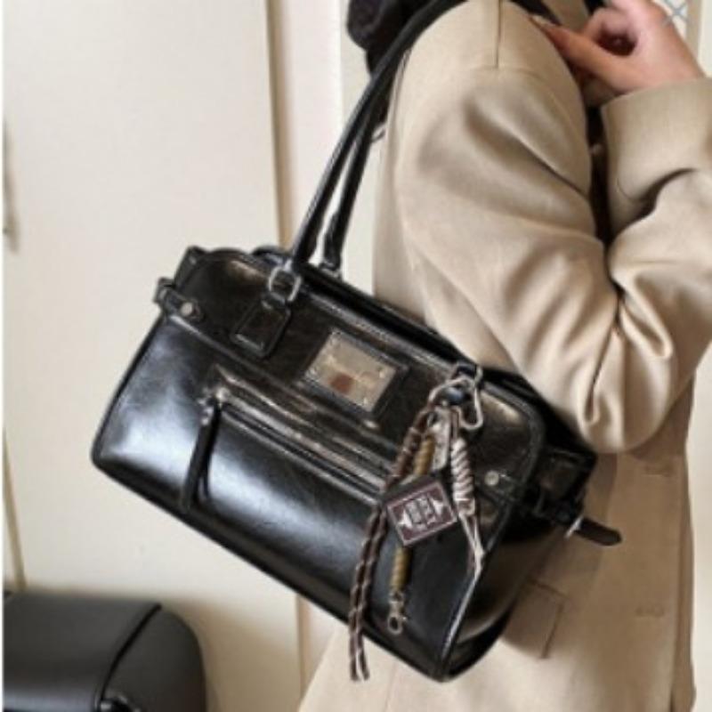 Премиальная сумка-мессенджер для通勤 в ретро-стиле большой вместимости женская новая на плечо сумка-мессенджер рабочая сумка-тоут