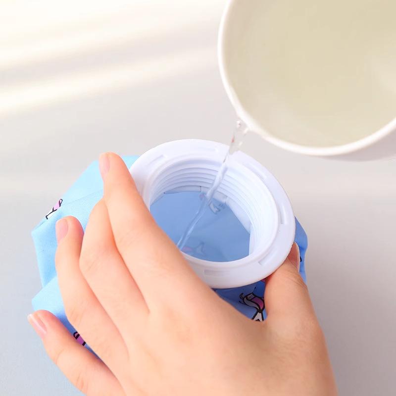 Cartoon Fabric Ice Pack Hot Cold Water Bag Reusable Portable Therapy Compress for Pain Relief