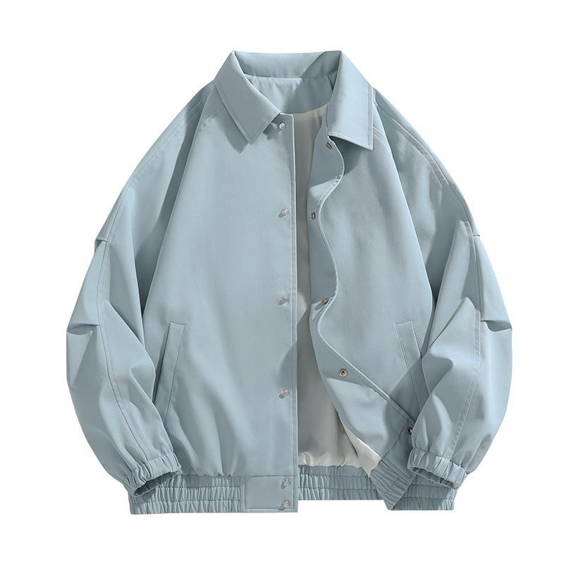 Jacket Top Coat Men and Women Spring and Autumn New Trendy Loose Lapel Casual Versatile Couple Baseball Uniform Men's Clothing