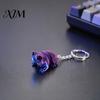 Portable Keychain 3D Printed Articulated Frog Keychain, Animal Pendant Backpack Accessory, Decorative Bag Accessories Charm with Key Ring, Gift