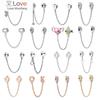 Unicorn Wheat Small Crown Arrow Love Safety Chain Pendant Fit Fashion Charms Bracelet Diy Women Original Beads Wholesal Custom