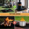 Outdoor Tabletop Grill Fireproof Mat Waterproof Heat-Resistant BBQ Barbecue Mat Flame-Retardant Pad Camping Supplies