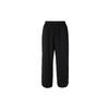Button-Up Loose Casual Pants Unisex Bottoms Black GK4364